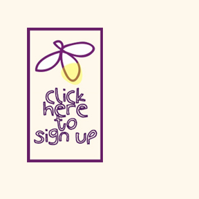 Sign up button on pink