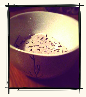 bowl of words
